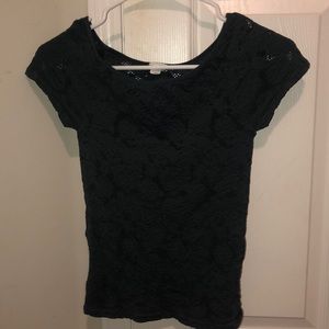 Aeropostale tight shirt (greenish black color)